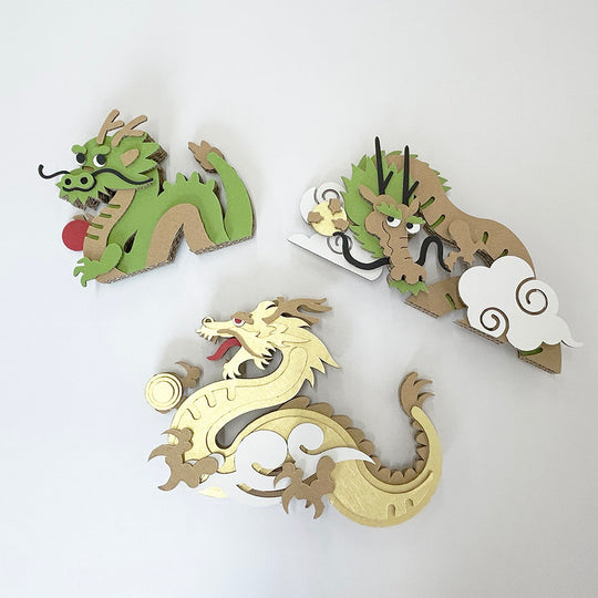 ドラゴン組み立てキット【ゴールド】 – 9D -キューダ-｜九州ダンボール