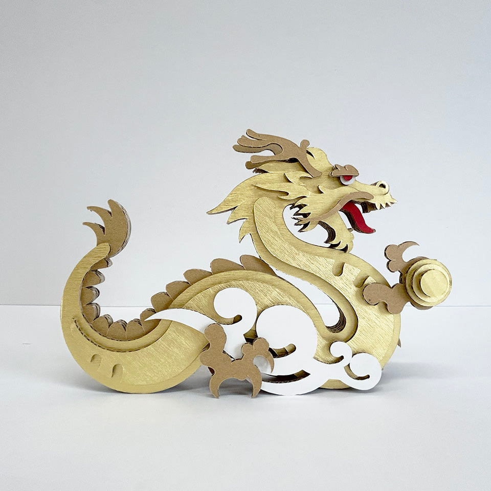 金色の木製彫刻 戦士とドラゴン ドラゴンクエスト メタリックモンスターズギャラリー ドラゴン ～40